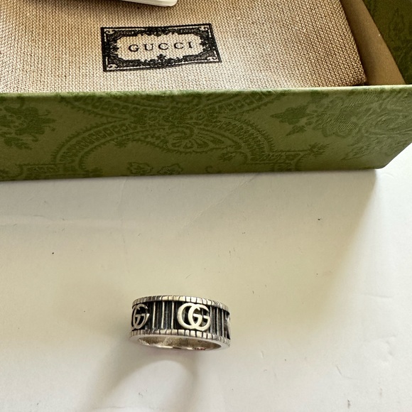 Gucci Ring with double G in silver - Picture 4 of 7